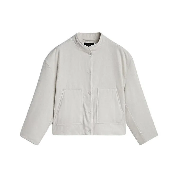 Massimo Dutti Puffer Jacket Women's Ecru-0