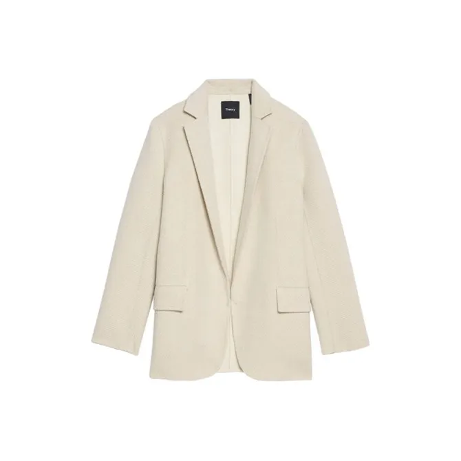 THEORY Single-Breasted Long-Sleeved Jacket-0