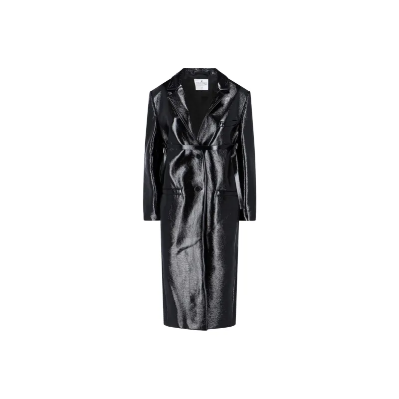 COURREGES Vinyl Mid length Trench Coat-0