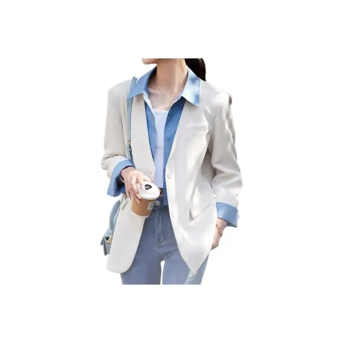Mo Han Yi Mei Business Suits Coats Women's Ecru