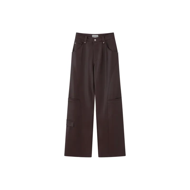 RUNTOTHEFUTURE Casual Pants Women's Beige Brown-0