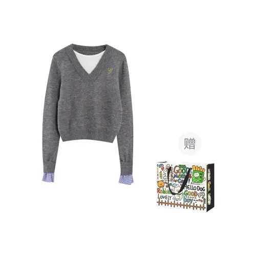 PZHK Knitwear Women's Gray