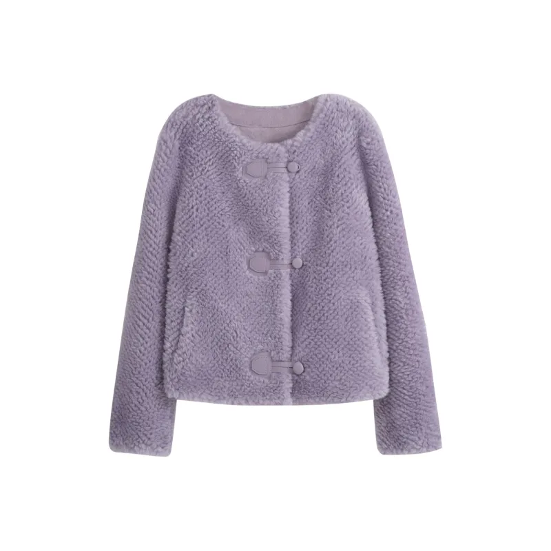 Olrain Velvet feel Coat Women's-2