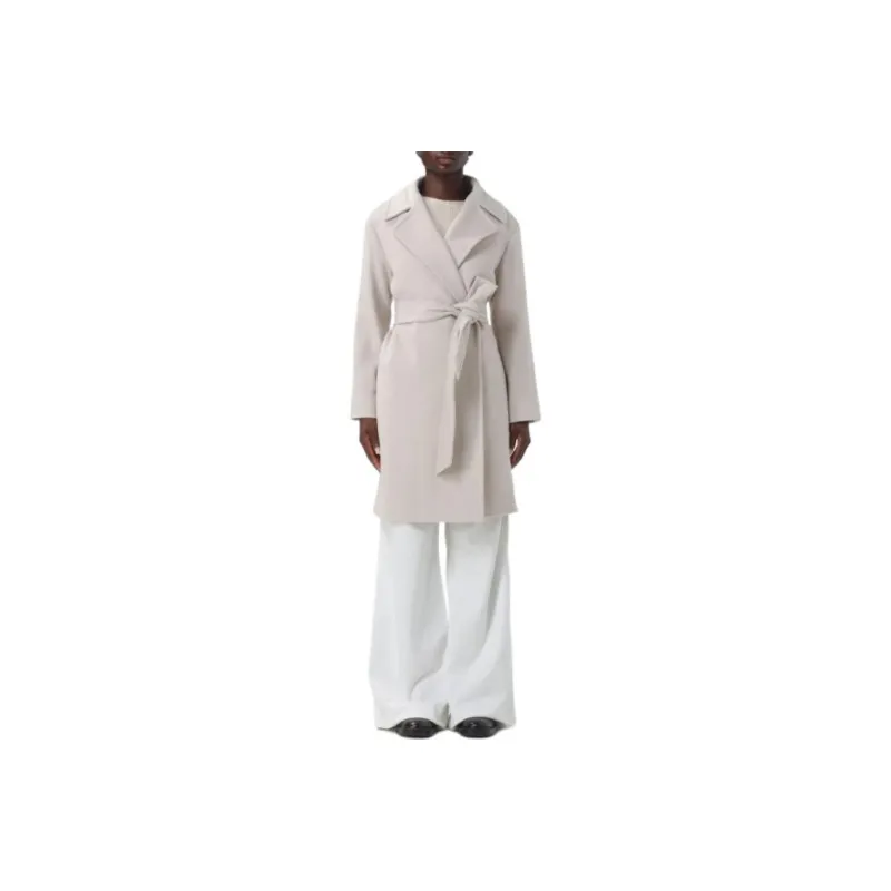 MaxMara Studio Belted Long Sleeved Coat-0