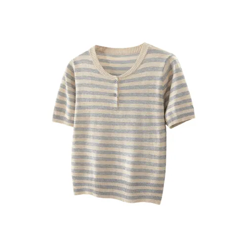 TOUCH Knitwear Women's Gray Stripes