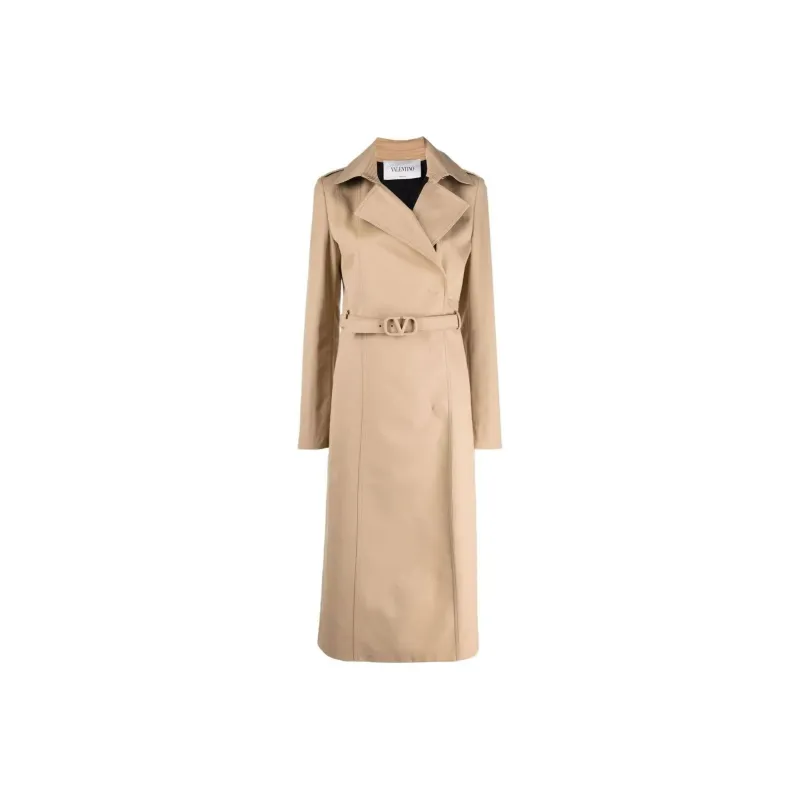Valentino Trench Coat Women's Khaki-0