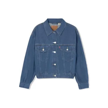 Levis SS22 Loose Fit Denim Jacket Women's Blue