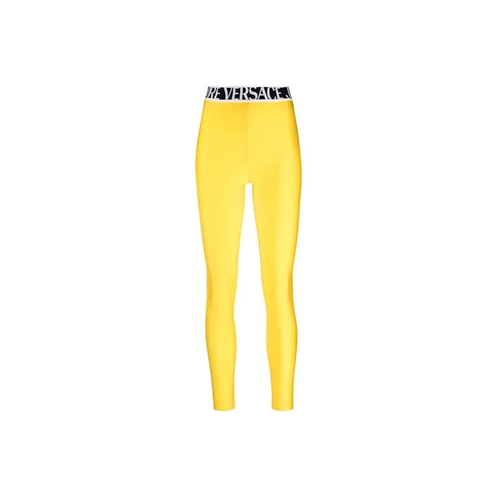 VERSACE JEANS COUTURE Leggings Women's Yellow-0