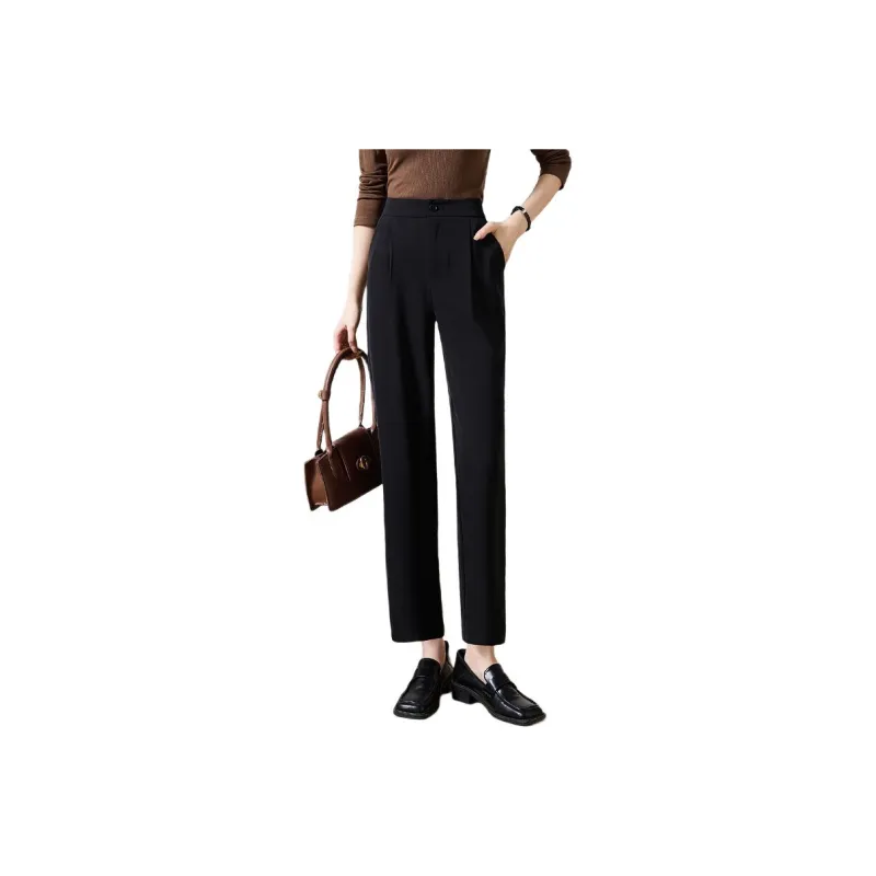 She Enjoys Casual Pants Women's Black-0