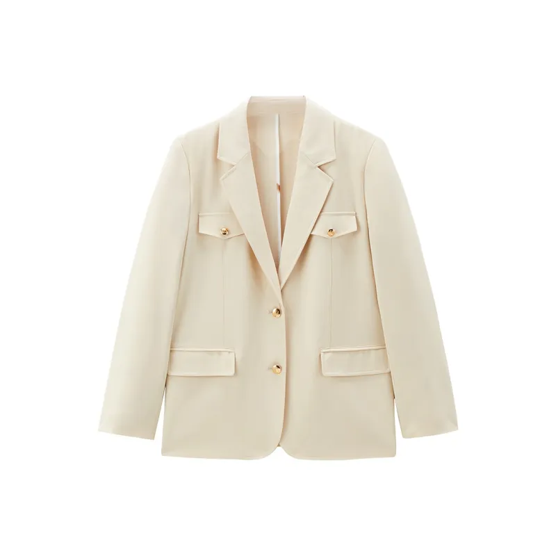 PEACEBIRD Business Suit Women's Khaki-0