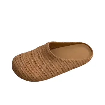 BINGO DUCK Rubber Sole Abrasion Resistant Closed Toe Slippers Women's