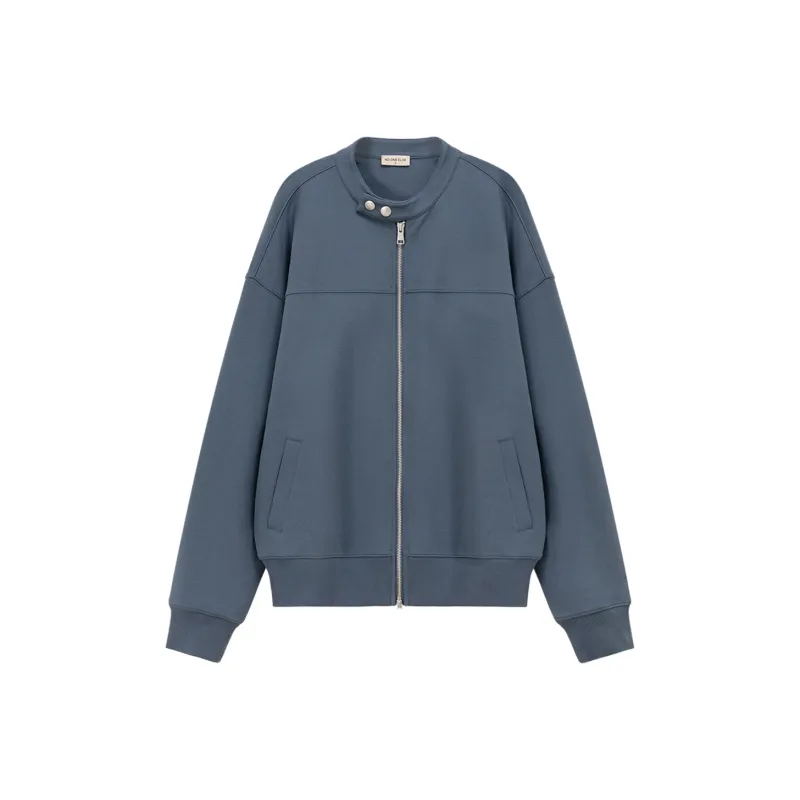 NO ONE ELSE Cropped Coats Unisex Gray Blue-0