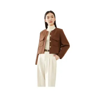 VIMLY Cropped Coats Women's