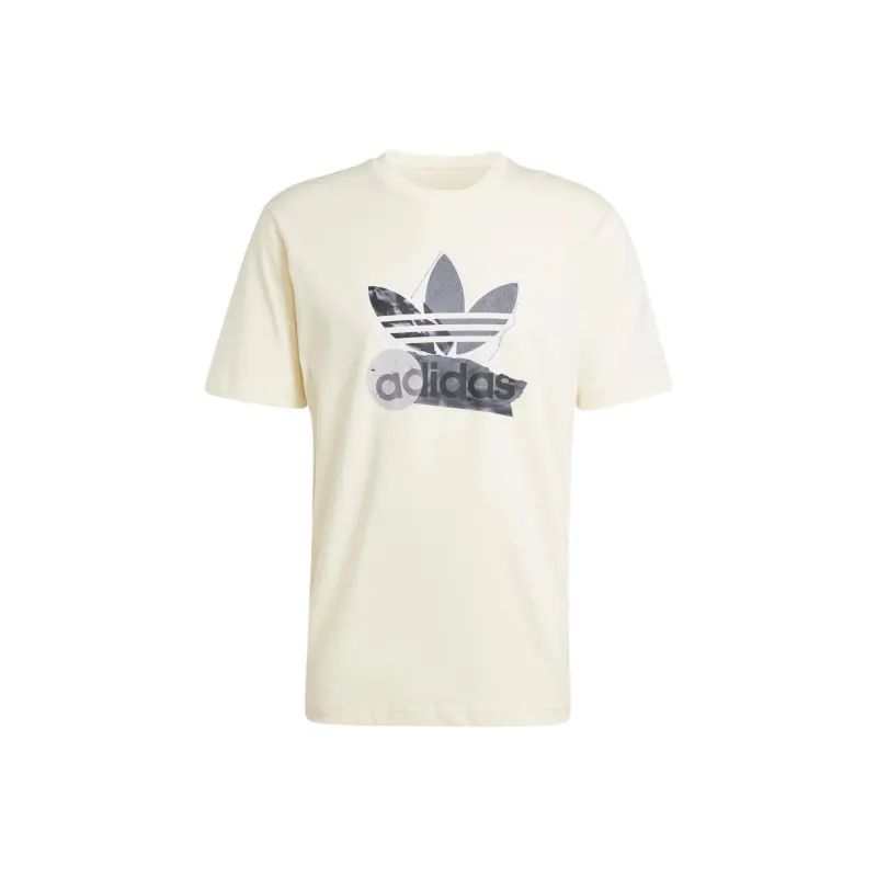 Adidas Originals TRAINING SUPPLY Fashion T Shirt Men's Cream White-0