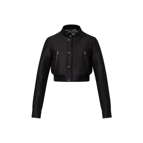 LOUIS VUITTON Cropped Mikado Bomber Jacket