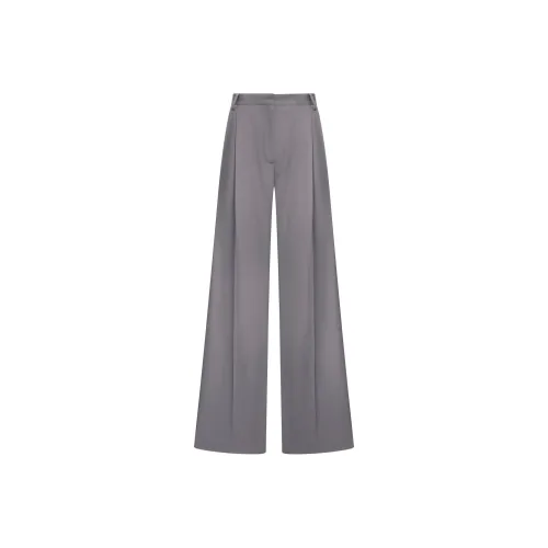 DRIES VAN NOTEN Straight Leg Trousers 'Taupe'