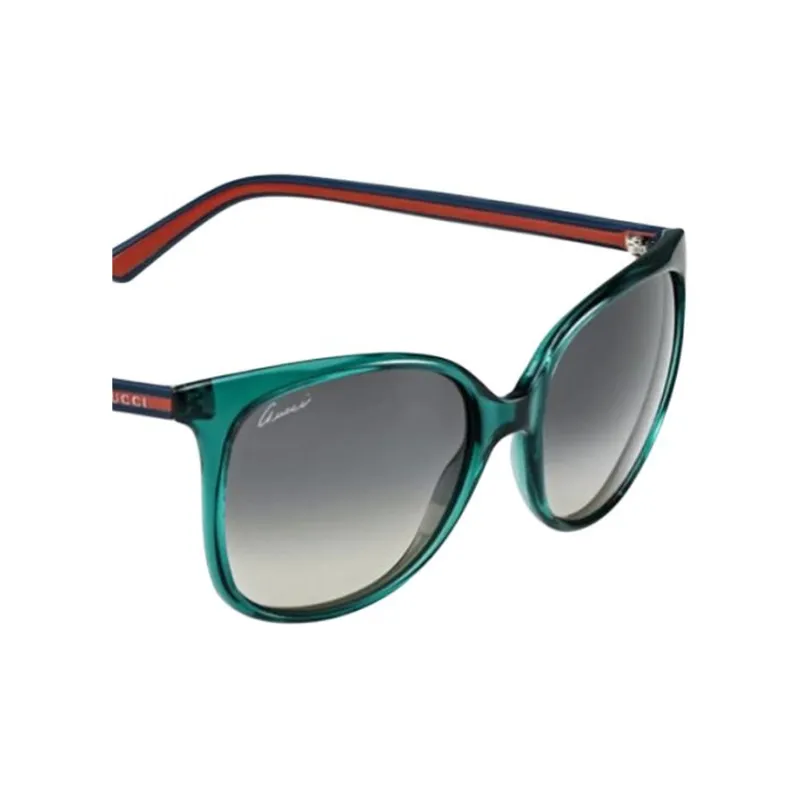 GUCCI Irregular Shape Sunglasses Unisex Blue-1