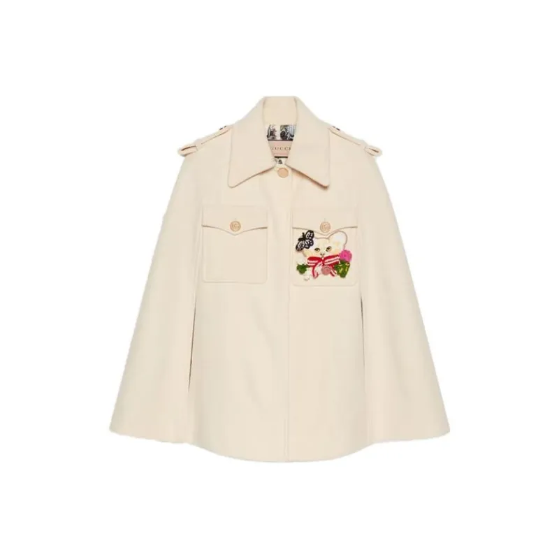 GUCCI Coats Women's Beige-0