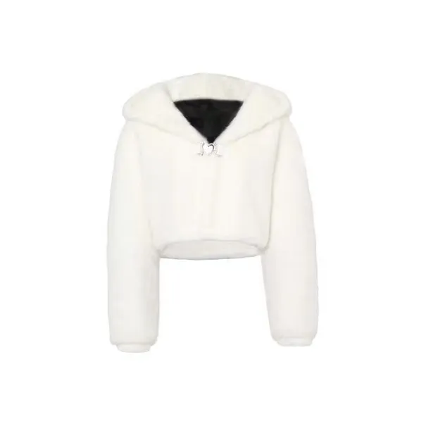 JYOSEI Velvet feel Coat Women's White-0