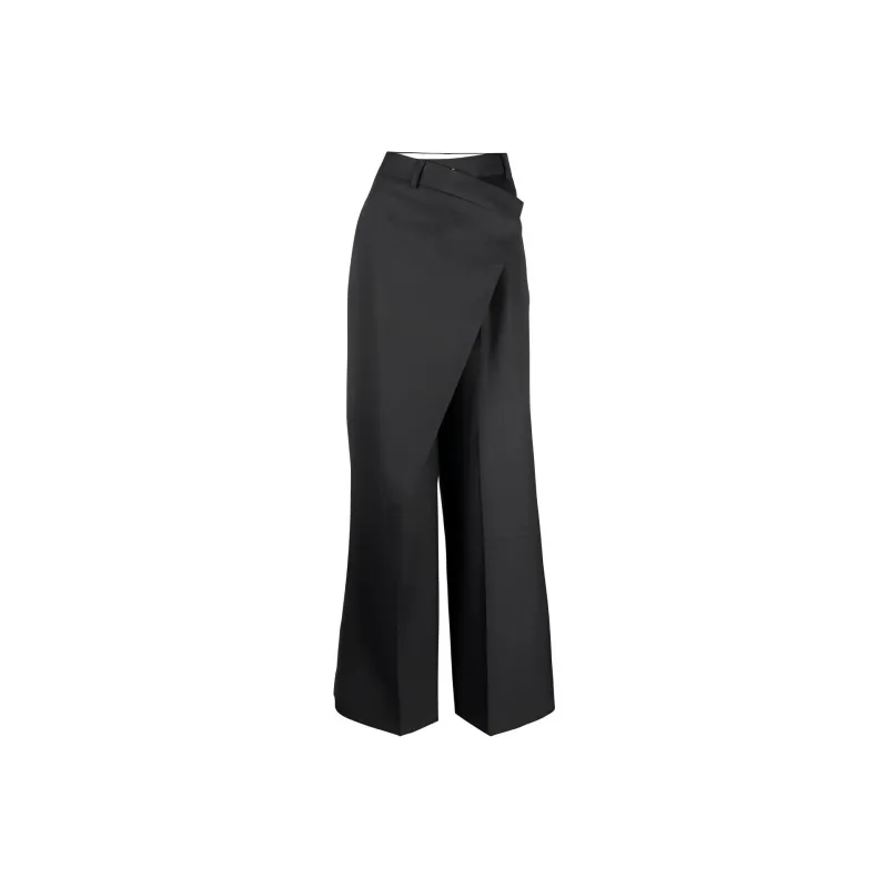 Acne Studios Asymmetric Straight leg Trousers-0