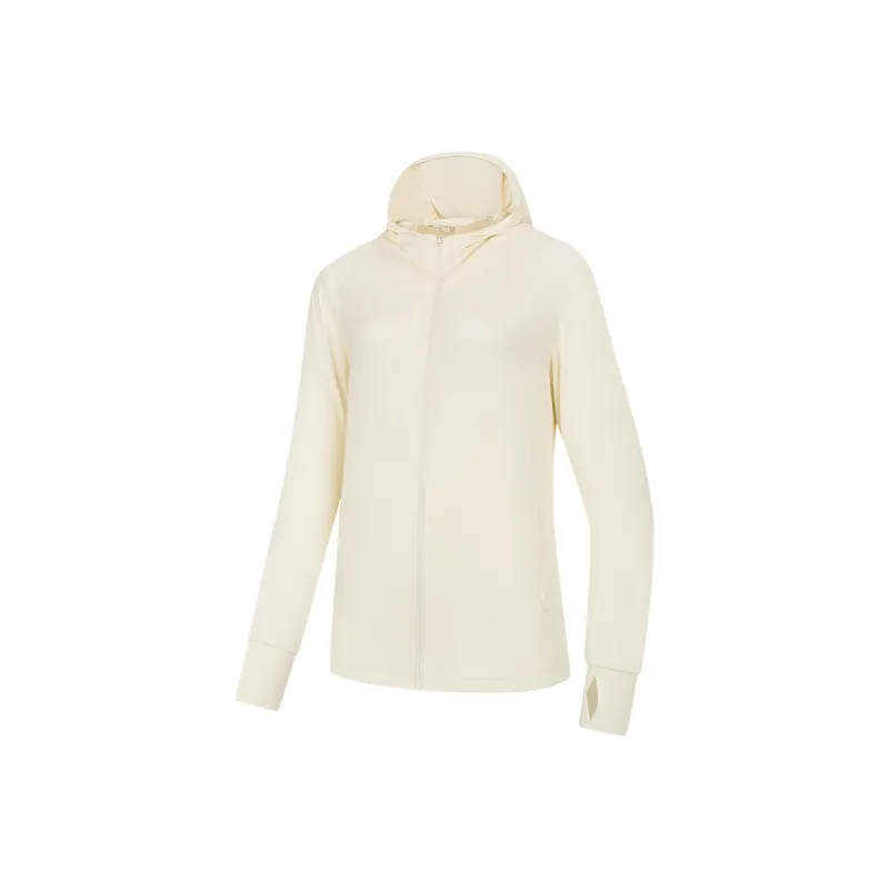 QIAODAN Sun Protection Clothing Women's Cream White-0