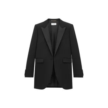 SAINT LAURENT Tuxedo Single Breasted Jacket