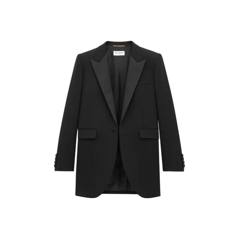 SAINT LAURENT Tuxedo Single Breasted Jacket-0