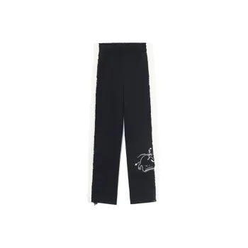 Disney X LINING Sports Trend Series Knitted Sweatpants Women's Black
