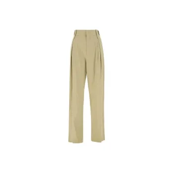 Bottega Veneta Casual Pants Women's Gray Green