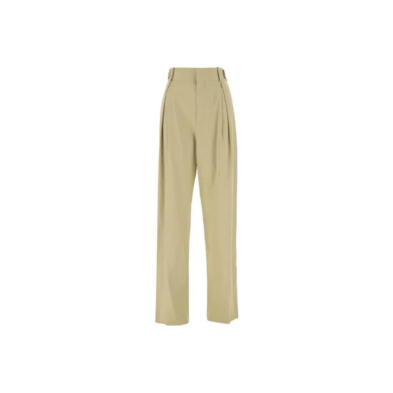 Bottega Veneta Casual Pants Women's Gray Green-0