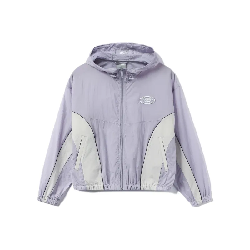 LINING Sports Fashion Collection Trench Coats Women's Light Dusty Purple-0