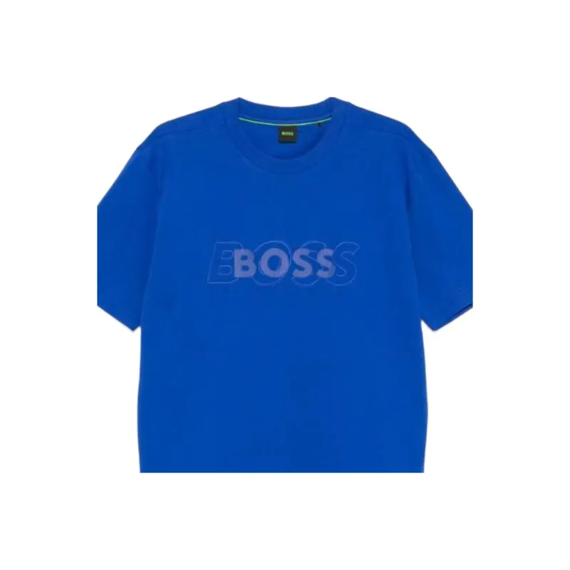 HUGO BOSS Logo embroidered T shirt-3