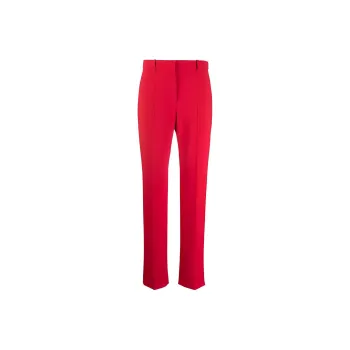 Alexander McQueen FW22 Casual Pants Women's Red