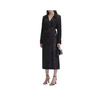 Self portrait Coat Women's Classic Black