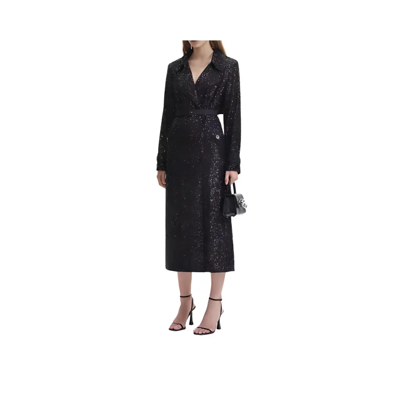 Self portrait Coat Women's Classic Black-0