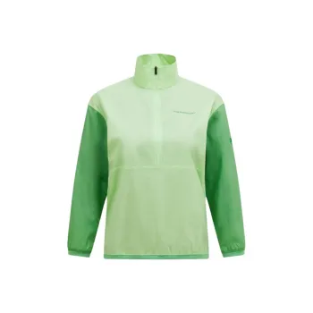 PEAK PERFORMANCE SS25 WIND CREW Sweatshirt Women's Dynamic Green/Midsummer Green