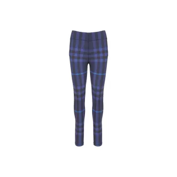 Burberry Madden Check Stretch Leggings 'Dark Charcoal Blue'