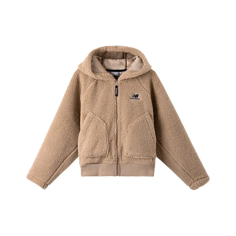 New Balance Velvet Jackets Women's Brown-0