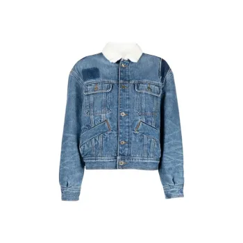 Sandro Denim Jackets Women's Blue