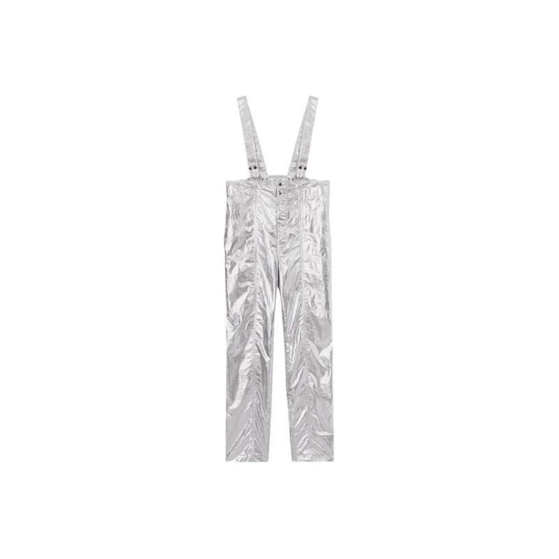 ISABEL MARANT Knitted Sweatpants Women's Silver-0