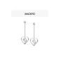 HeartM Logo Hoop Earrings