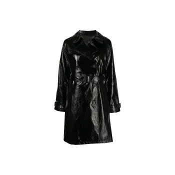NILI LOTAN Trench Coat Women's Black