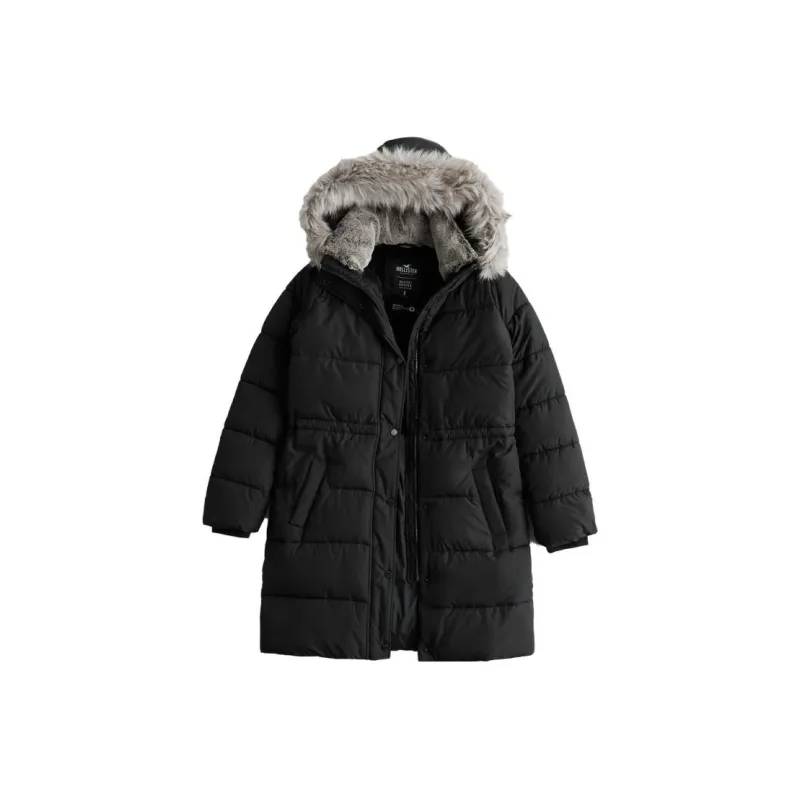 Hollister Puffer Jacket Women's Black-0