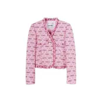 MISSSHINE Cropped Coats Women's Peach Pink