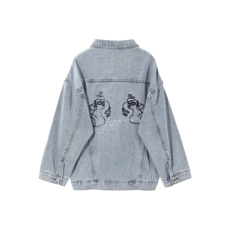 Adeworn Denim Jackets Unisex Light Blue-0