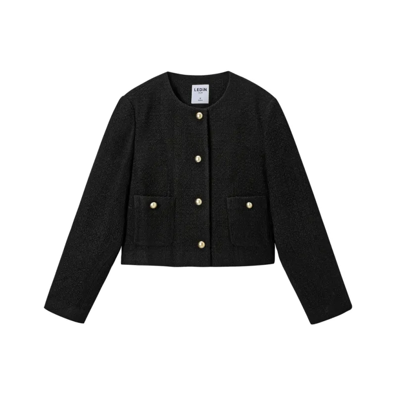 LEDIN Cropped Coats Women's-3