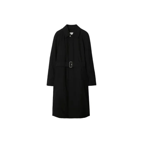 Burberry Long Nylon Cotton Padded Car Coat Coats Women's Black