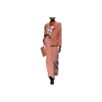 CHANEL FW24 Business Suits Coats Women's Pink