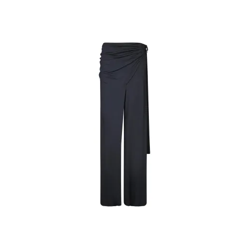 Paco Rabanne Wraparound High Rise Palazzo Pants