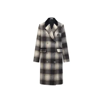 MacyMccoy Coats Women's Coffee Plaid